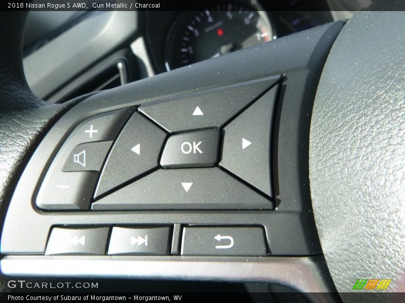 Gun Metallic / Charcoal 2018 Nissan Rogue S AWD