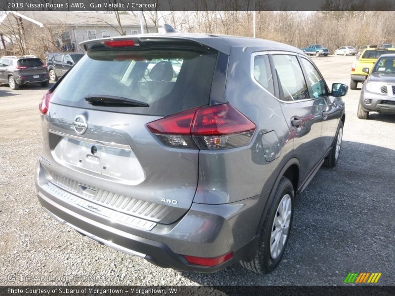 Gun Metallic / Charcoal 2018 Nissan Rogue S AWD