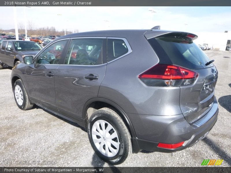 Gun Metallic / Charcoal 2018 Nissan Rogue S AWD