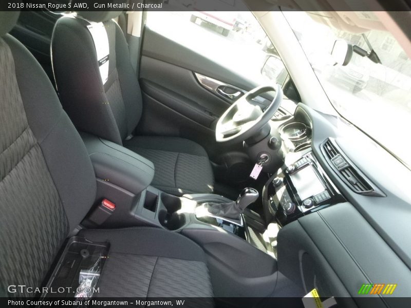 Gun Metallic / Charcoal 2018 Nissan Rogue S AWD