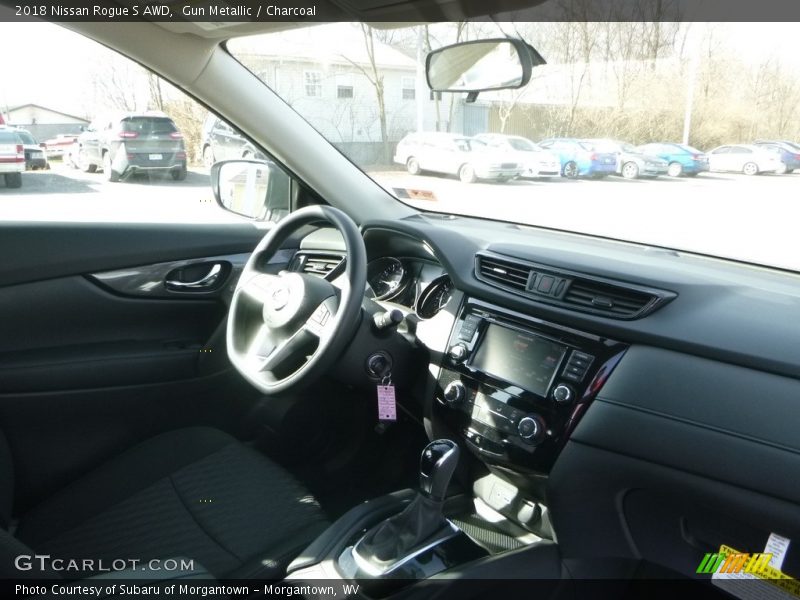 Gun Metallic / Charcoal 2018 Nissan Rogue S AWD