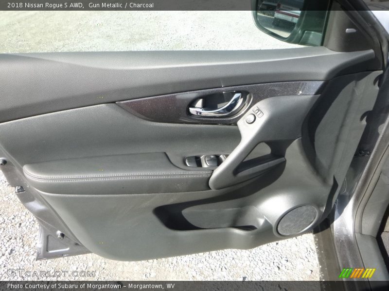 Gun Metallic / Charcoal 2018 Nissan Rogue S AWD