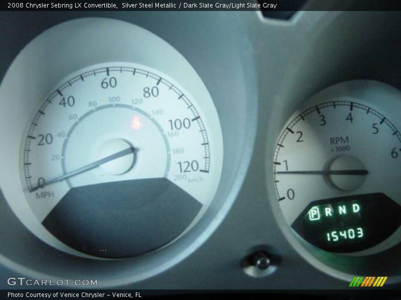 Silver Steel Metallic / Dark Slate Gray/Light Slate Gray 2008 Chrysler Sebring LX Convertible