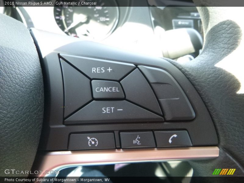 Gun Metallic / Charcoal 2018 Nissan Rogue S AWD