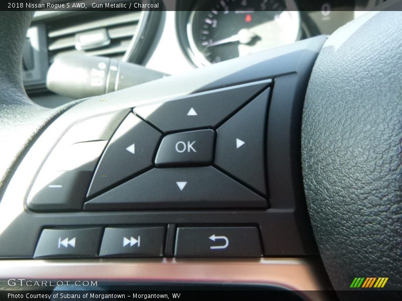 Gun Metallic / Charcoal 2018 Nissan Rogue S AWD