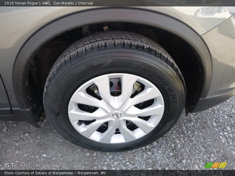 Gun Metallic / Charcoal 2018 Nissan Rogue S AWD