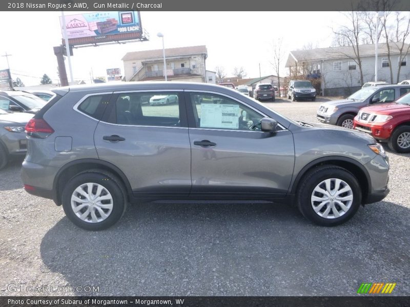 Gun Metallic / Charcoal 2018 Nissan Rogue S AWD