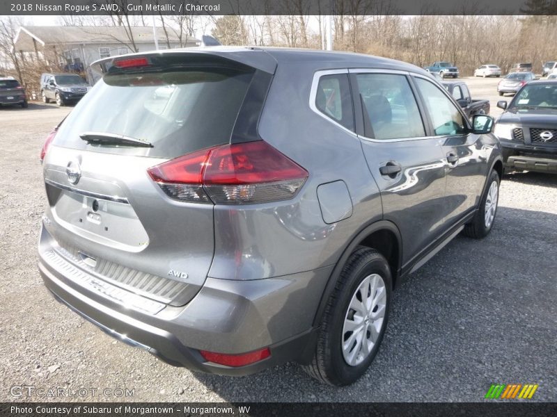 Gun Metallic / Charcoal 2018 Nissan Rogue S AWD