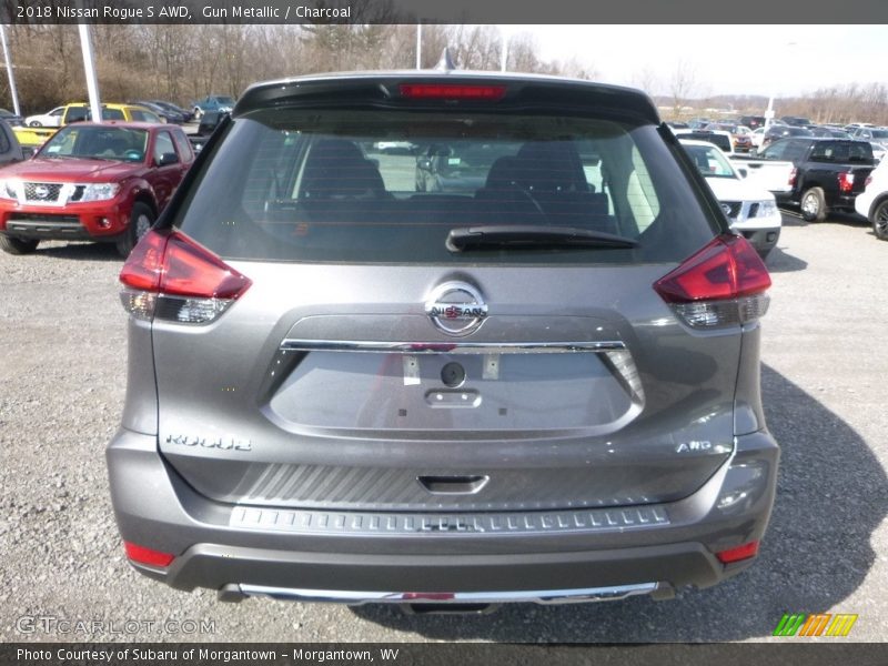 Gun Metallic / Charcoal 2018 Nissan Rogue S AWD