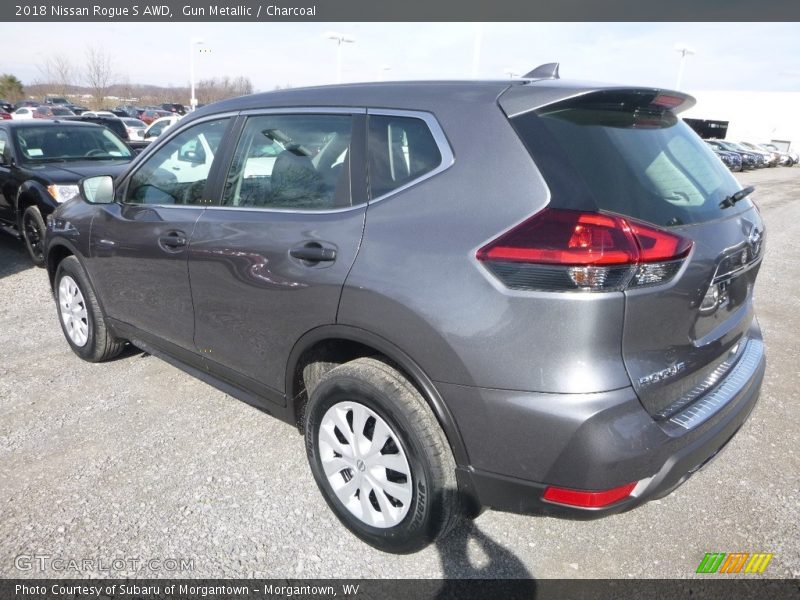 Gun Metallic / Charcoal 2018 Nissan Rogue S AWD