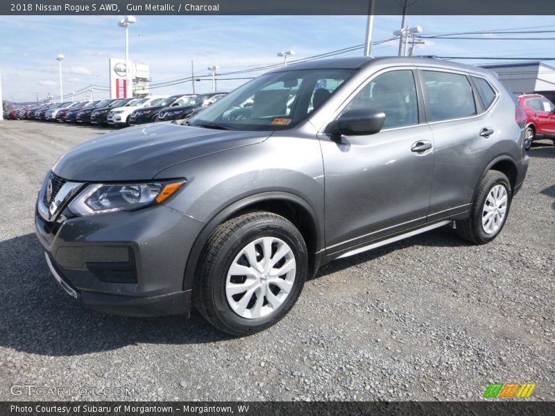 Gun Metallic / Charcoal 2018 Nissan Rogue S AWD