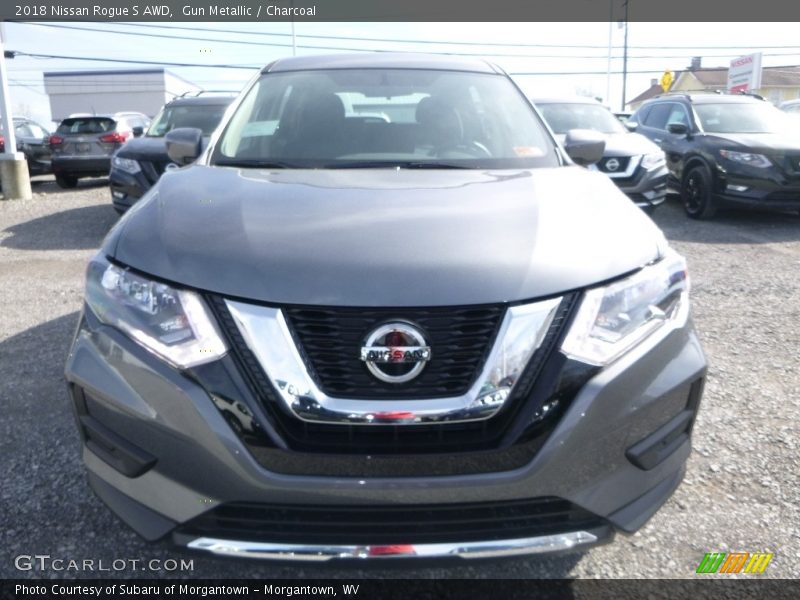Gun Metallic / Charcoal 2018 Nissan Rogue S AWD