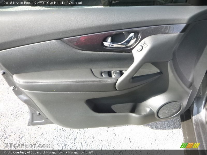 Gun Metallic / Charcoal 2018 Nissan Rogue S AWD