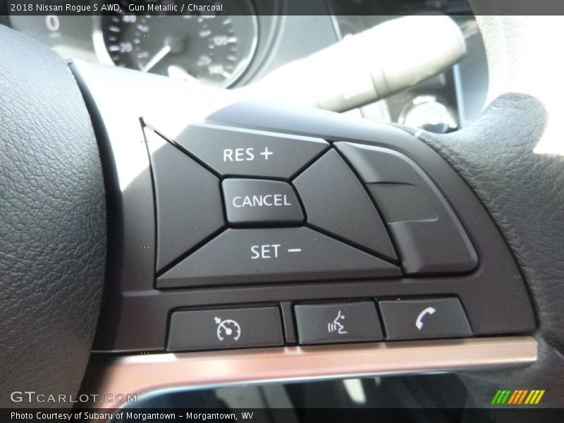 Gun Metallic / Charcoal 2018 Nissan Rogue S AWD