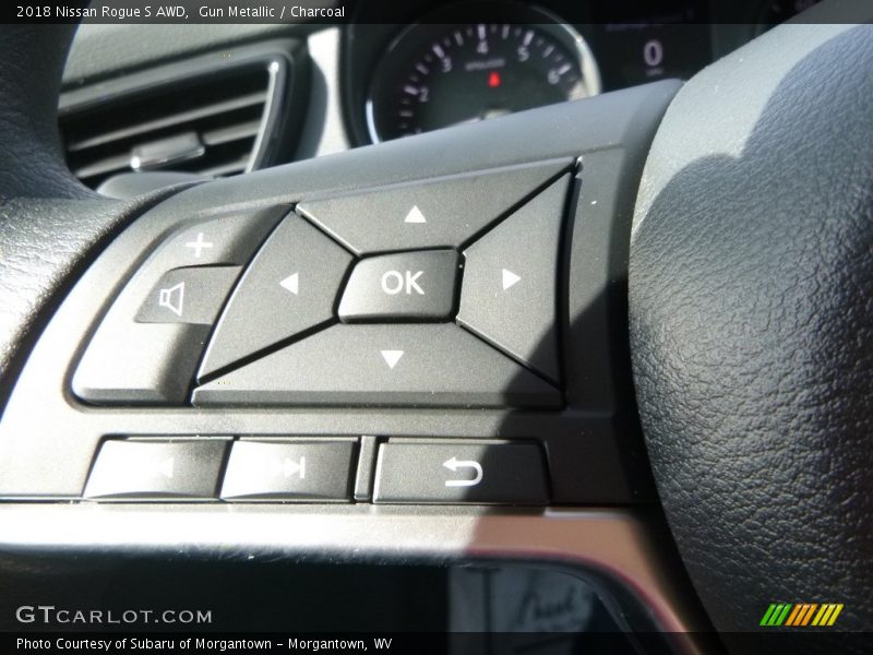 Gun Metallic / Charcoal 2018 Nissan Rogue S AWD