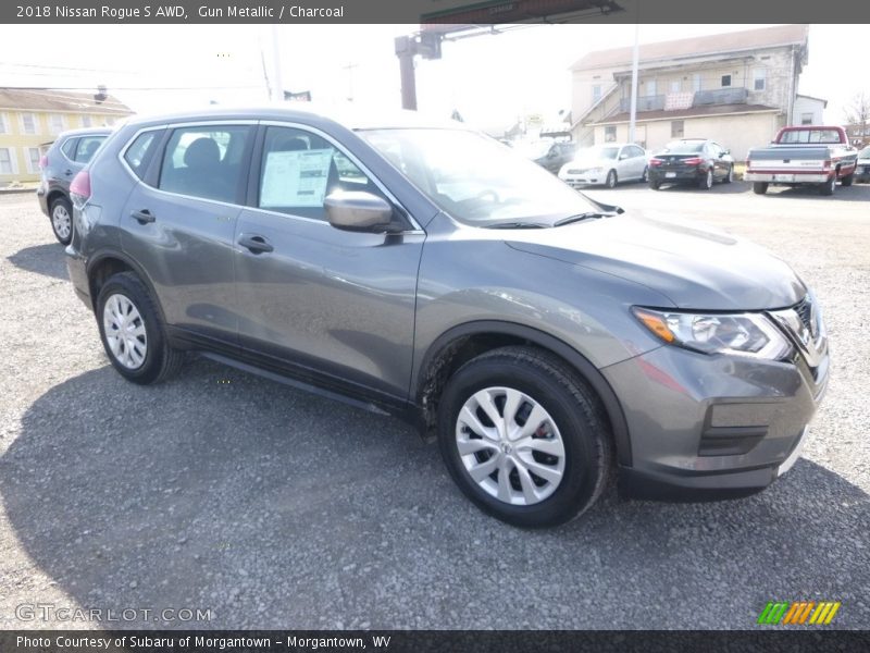 Gun Metallic / Charcoal 2018 Nissan Rogue S AWD