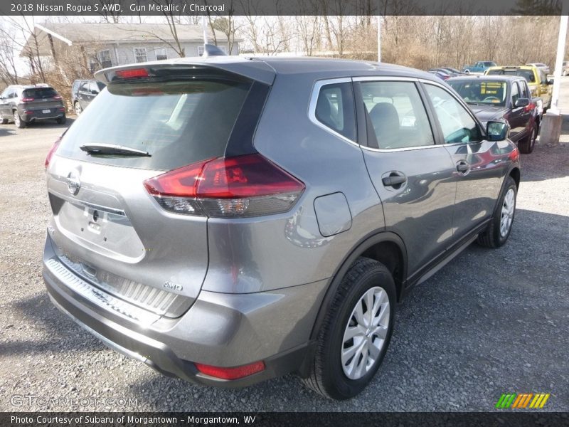 Gun Metallic / Charcoal 2018 Nissan Rogue S AWD