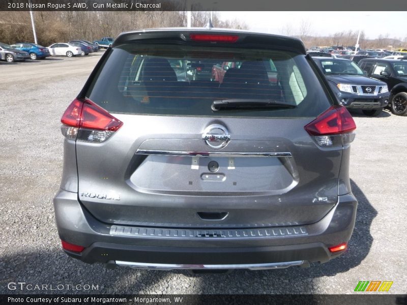 Gun Metallic / Charcoal 2018 Nissan Rogue S AWD