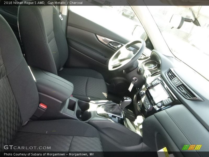 Gun Metallic / Charcoal 2018 Nissan Rogue S AWD