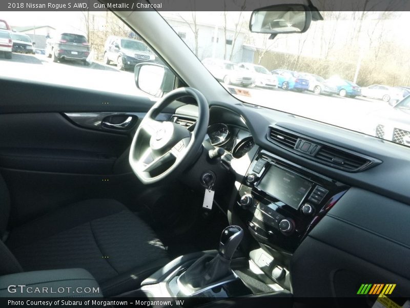 Gun Metallic / Charcoal 2018 Nissan Rogue S AWD