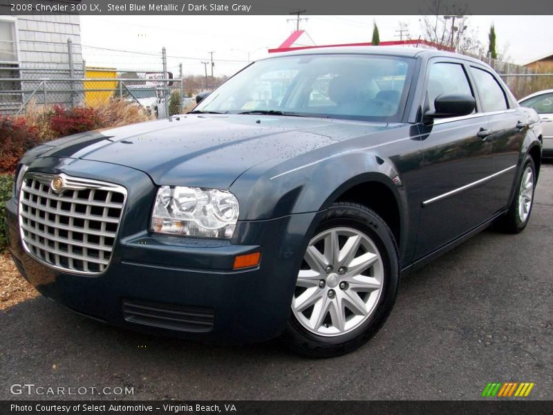 Steel Blue Metallic / Dark Slate Gray 2008 Chrysler 300 LX