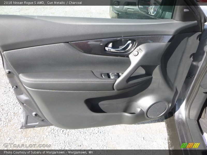 Gun Metallic / Charcoal 2018 Nissan Rogue S AWD