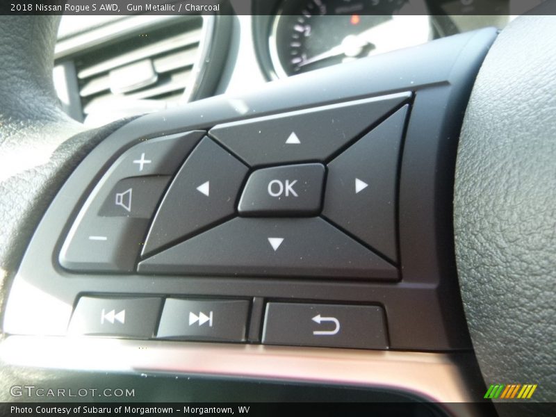Gun Metallic / Charcoal 2018 Nissan Rogue S AWD