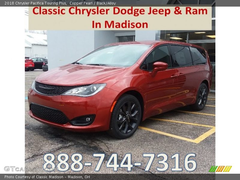 Copper Pearl / Black/Alloy 2018 Chrysler Pacifica Touring Plus