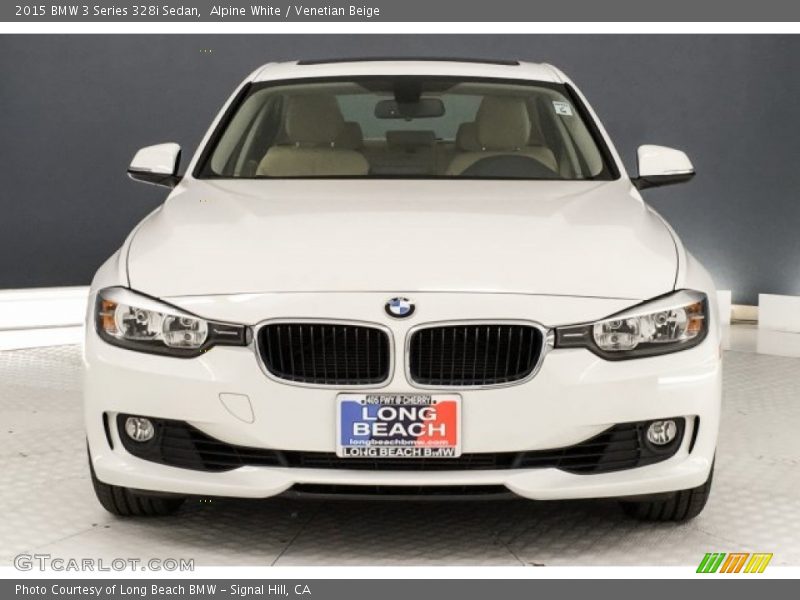 Alpine White / Venetian Beige 2015 BMW 3 Series 328i Sedan