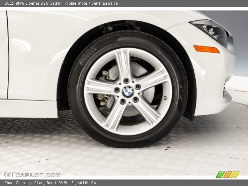 Alpine White / Venetian Beige 2015 BMW 3 Series 328i Sedan