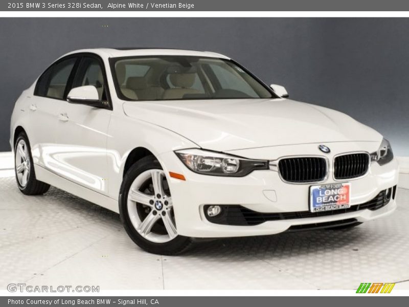 Alpine White / Venetian Beige 2015 BMW 3 Series 328i Sedan