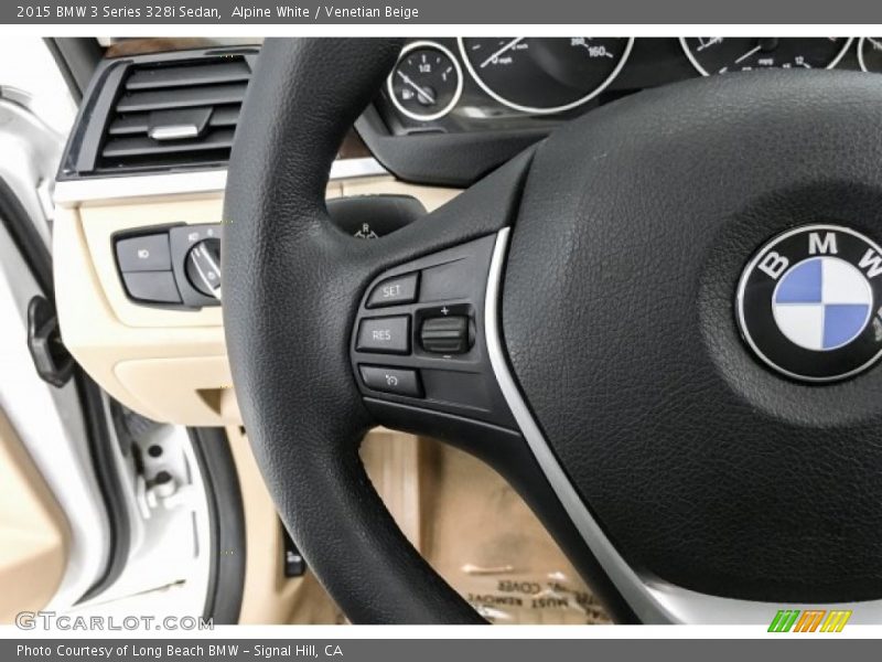 Alpine White / Venetian Beige 2015 BMW 3 Series 328i Sedan
