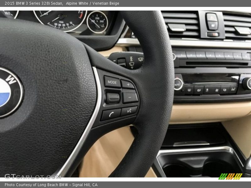 Alpine White / Venetian Beige 2015 BMW 3 Series 328i Sedan