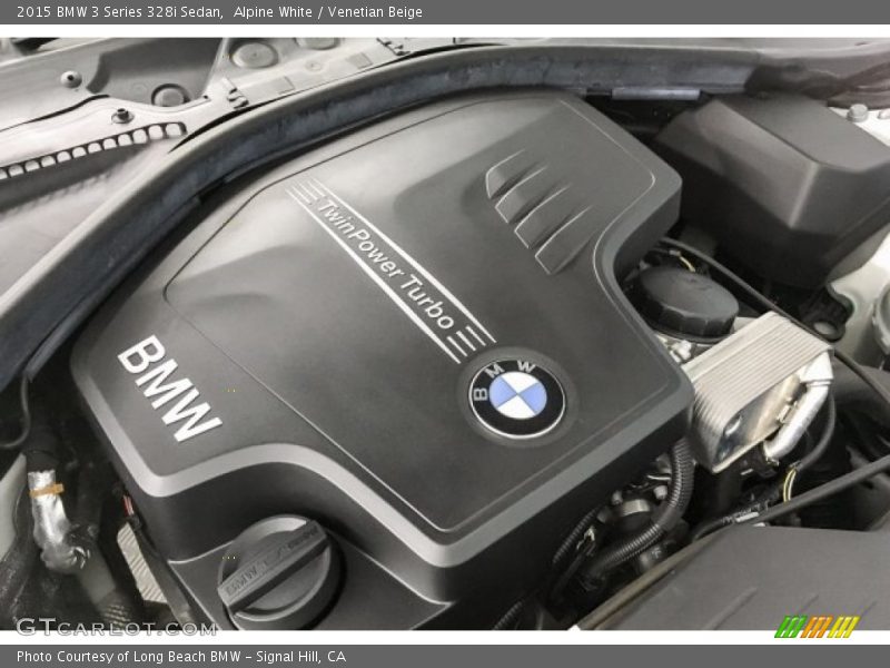 Alpine White / Venetian Beige 2015 BMW 3 Series 328i Sedan