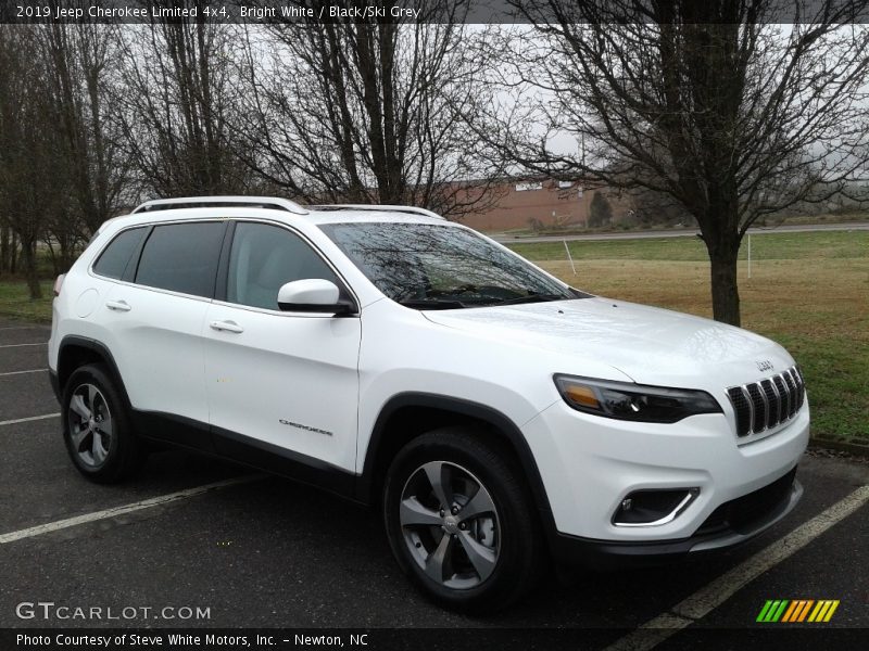 Bright White / Black/Ski Grey 2019 Jeep Cherokee Limited 4x4