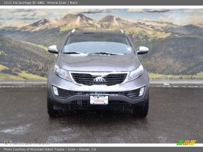 Mineral Silver / Black 2013 Kia Sportage EX AWD