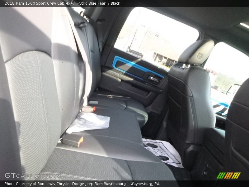 Hydro Blue Pearl / Black 2018 Ram 1500 Sport Crew Cab 4x4