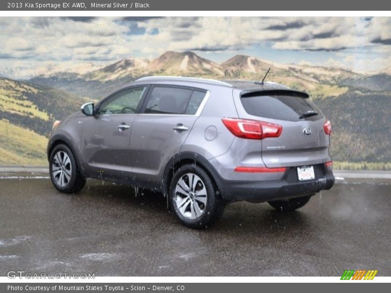 Mineral Silver / Black 2013 Kia Sportage EX AWD