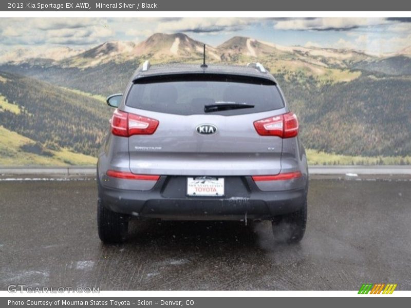Mineral Silver / Black 2013 Kia Sportage EX AWD
