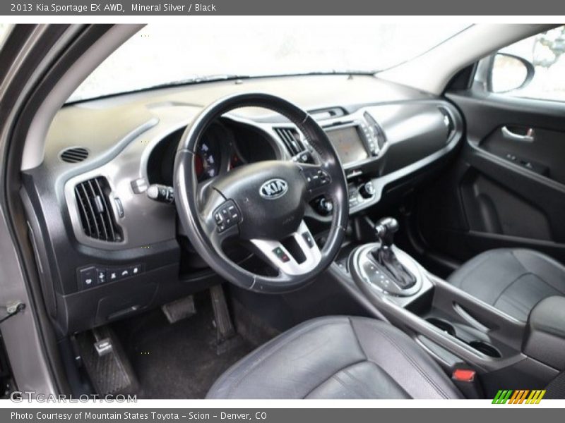 Mineral Silver / Black 2013 Kia Sportage EX AWD