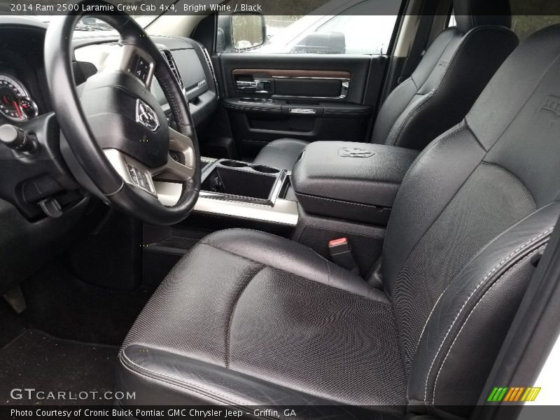 Bright White / Black 2014 Ram 2500 Laramie Crew Cab 4x4