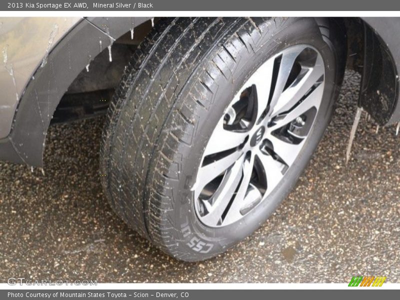 Mineral Silver / Black 2013 Kia Sportage EX AWD