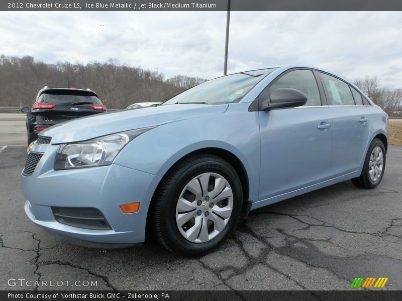 Ice Blue Metallic / Jet Black/Medium Titanium 2012 Chevrolet Cruze LS