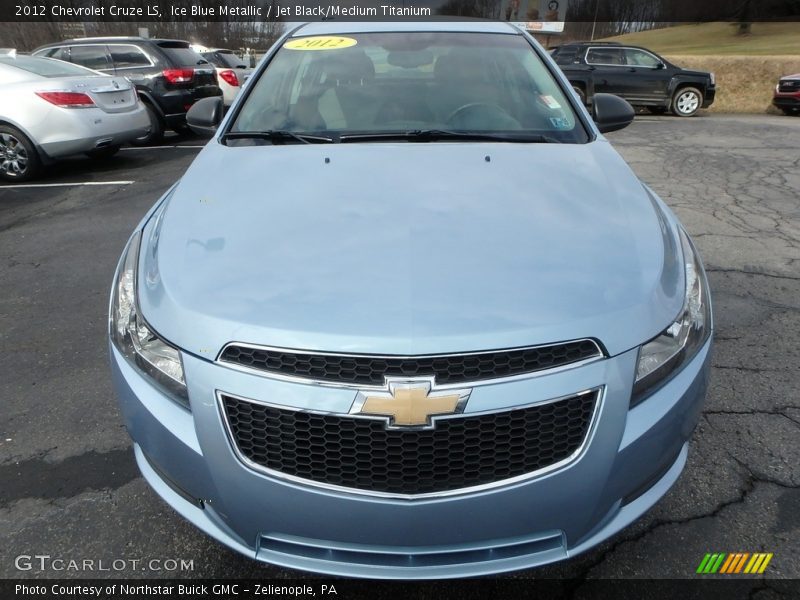 Ice Blue Metallic / Jet Black/Medium Titanium 2012 Chevrolet Cruze LS