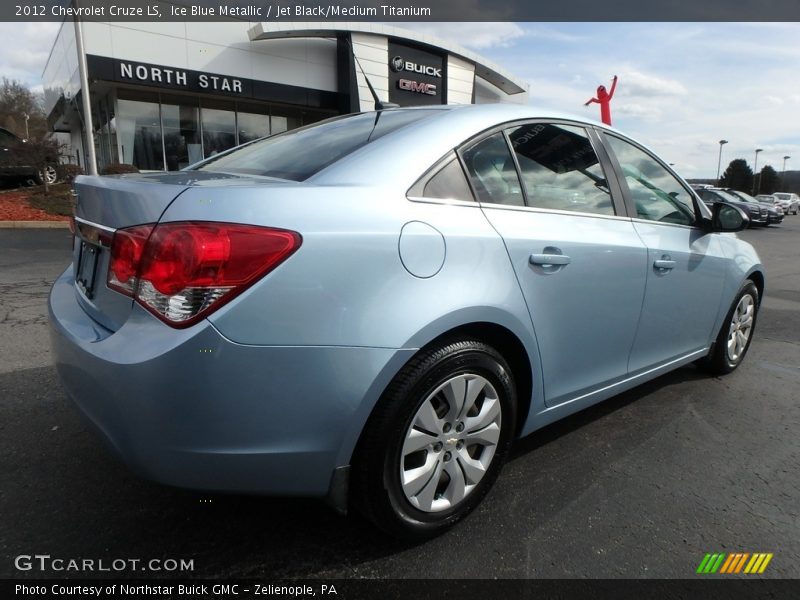 Ice Blue Metallic / Jet Black/Medium Titanium 2012 Chevrolet Cruze LS