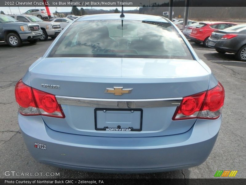 Ice Blue Metallic / Jet Black/Medium Titanium 2012 Chevrolet Cruze LS