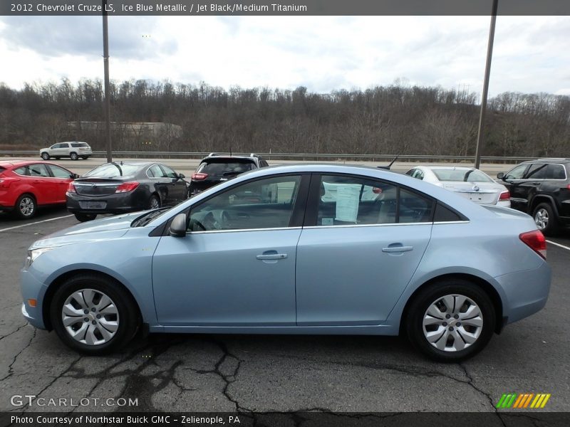 Ice Blue Metallic / Jet Black/Medium Titanium 2012 Chevrolet Cruze LS