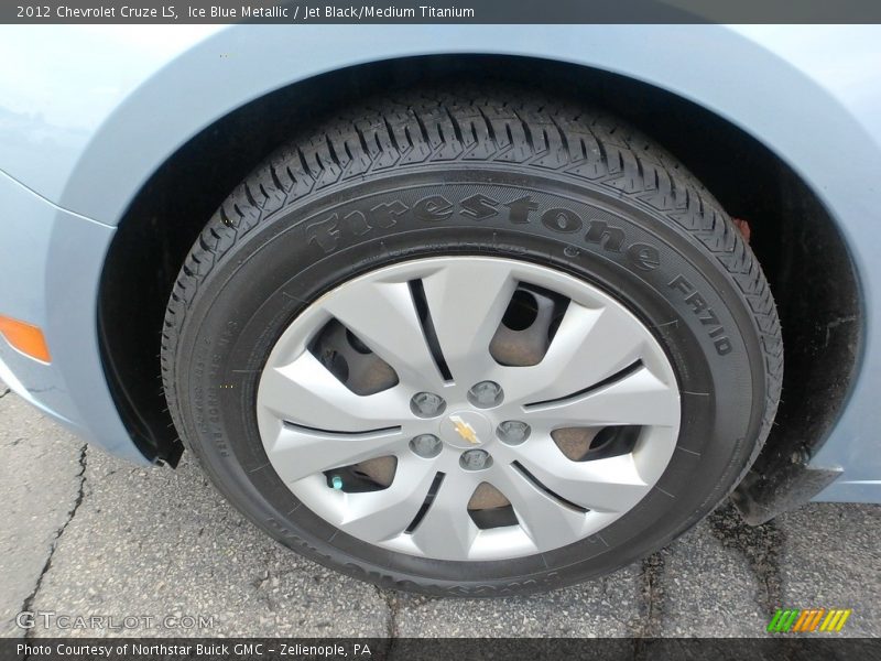 Ice Blue Metallic / Jet Black/Medium Titanium 2012 Chevrolet Cruze LS