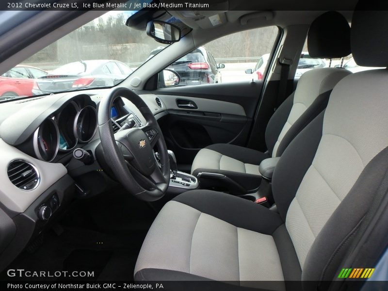 Ice Blue Metallic / Jet Black/Medium Titanium 2012 Chevrolet Cruze LS