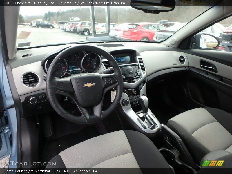 Ice Blue Metallic / Jet Black/Medium Titanium 2012 Chevrolet Cruze LS